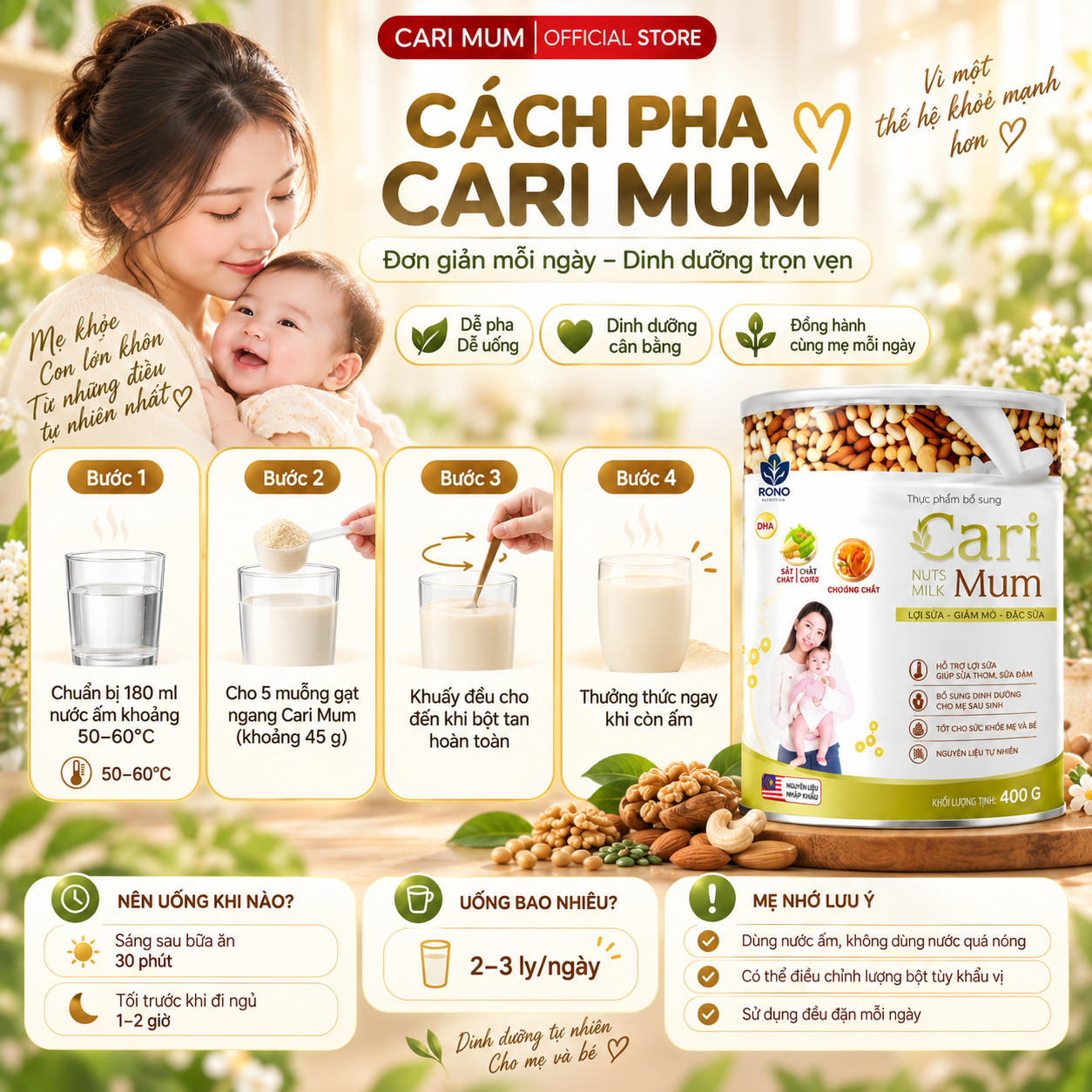 Cách pha Cari Mum